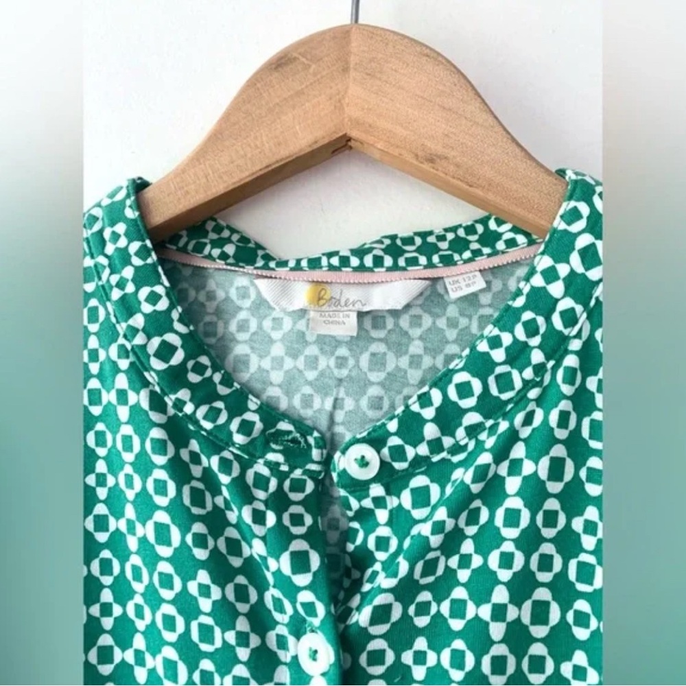 Boden Easy Jersey Green Shirt Dress - 8P - Picture 12 of 16